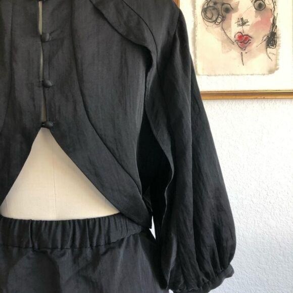 Session Pebble Beach Open Back Backless Pouf Sleev - Picture 5 of 11